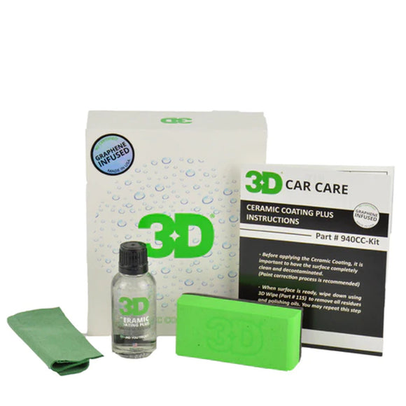 3D Ceramic Coating Plus Kit 30ml ***COMING SOON TO STOREFRONT***