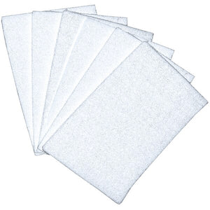 Scrub Pad 6x9 White 10 pack