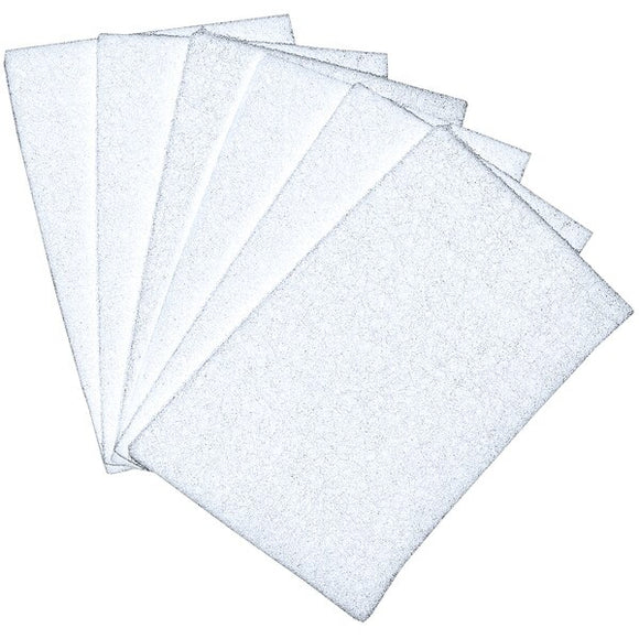 Scrub Pad 6x9 White 10 pack