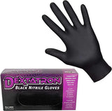 Dextatron Black Nitrile Gloves - 100ct