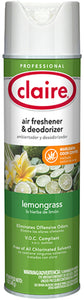 Sprayway Claire Lemongrass Air Freshener & Deodorizer 20oz