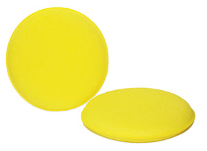 Yellow Round Foam Applicator Pad 4"