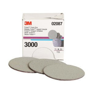 3M Trizact Hookit Foam Discs 3", 3000 grit