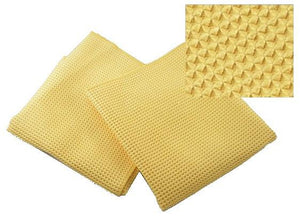 Waffle Style Microfiber Towels Gold 16 x 24